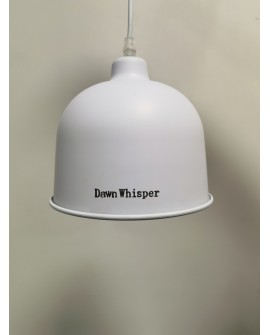 Dawn Whisper White Pendant Light, 1-Light Ceiling Light